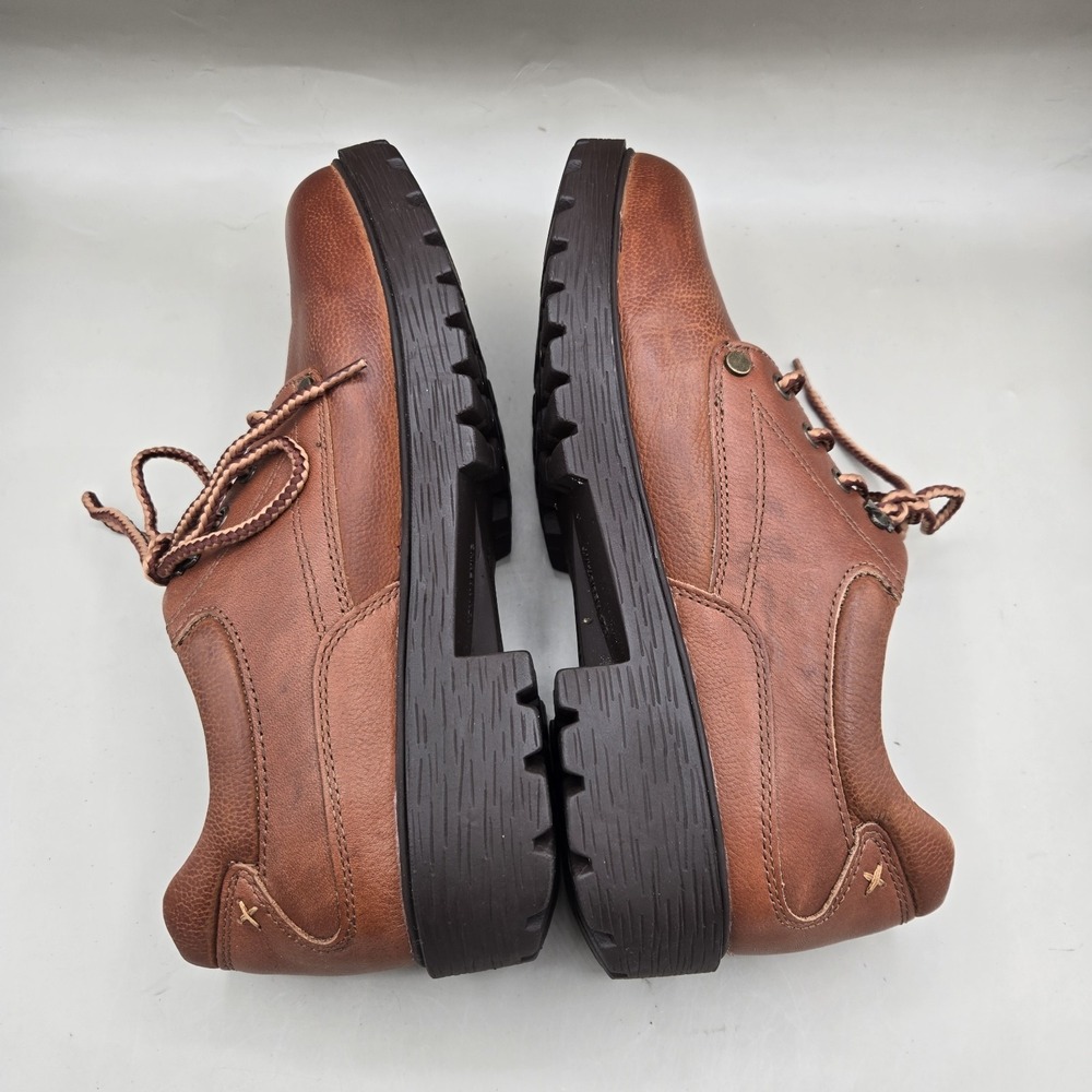 Alegria‎ Cheryl Che-647 Womens Cognac Leather Lace Up Boots Size 38 US 7.5 - Picture 5 of 8